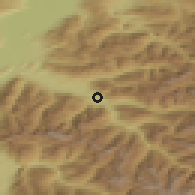 Shaded relief of the 51 km around Bludenz, drawn from the GMTED2010 grid