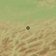 Shaded relief of the 50 km around Waidhofen an der Ybbs, drawn from the GMTED2010 grid