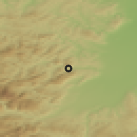 Shaded relief of the 50 km around Waldegg, drawn from the GMTED2010 grid