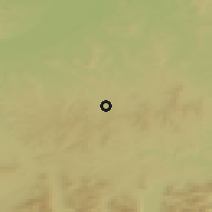 Shaded relief of the 50 km around Waldzell, drawn from the GMTED2010 grid