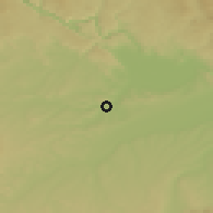 Shaded relief of the 50 km around Wallern an der Trattnach, drawn from the GMTED2010 grid