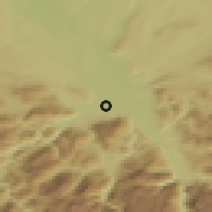 Shaded relief of the 50 km around Wals-Siezenheim, drawn from the GMTED2010 grid