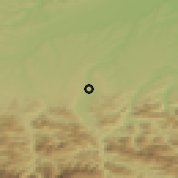 Shaded relief of the 50 km around Wartberg an der Krems, drawn from the GMTED2010 grid