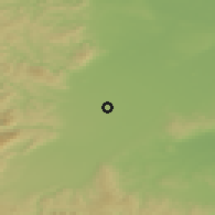 Shaded relief of the 50 km around Blumau-Neurißhof, drawn from the GMTED2010 grid