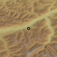 Shaded relief of the 51 km around Weerberg, drawn from the GMTED2010 grid