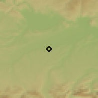 Shaded relief of the 50 km around Weißkirchen an der Traun, drawn from the GMTED2010 grid