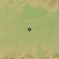 Shaded relief of the 50 km around Wels, drawn from the GMTED2010 grid