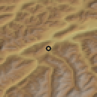 Shaded relief of the 51 km around Wenns, drawn from the GMTED2010 grid