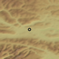Shaded relief of the 51 km around Wernberg, drawn from the GMTED2010 grid