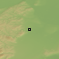 Shaded relief of the 50 km around Wiener Neudorf, drawn from the GMTED2010 grid