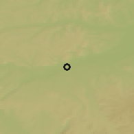 Shaded relief of the 50 km around Braunau am Inn, drawn from the GMTED2010 grid