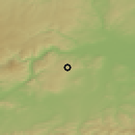 Shaded relief of the 50 km around Wölbling, drawn from the GMTED2010 grid