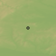 Shaded relief of the 50 km around Wullersdorf, drawn from the GMTED2010 grid