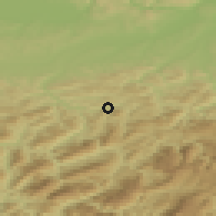 Shaded relief of the 50 km around Ybbsitz, drawn from the GMTED2010 grid
