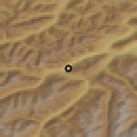 Shaded relief of the 51 km around Zams, drawn from the GMTED2010 grid
