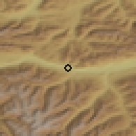 Shaded relief of the 51 km around Zirl, drawn from the GMTED2010 grid