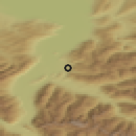 Shaded relief of the 51 km around Zwischenwasser, drawn from the GMTED2010 grid