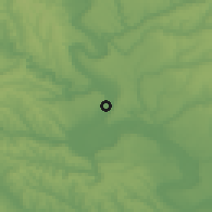 Shaded relief of the 51 km around Criuleni, drawn from the GMTED2010 grid