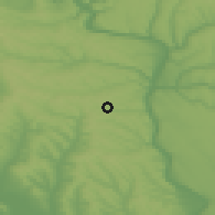 Shaded relief of the 50 km around Hînceşti, drawn from the GMTED2010 grid