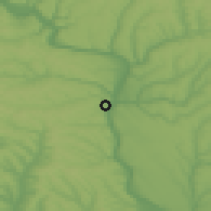 Shaded relief of the 50 km around Rezina, drawn from the GMTED2010 grid