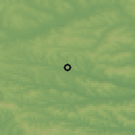 Shaded relief of the 51 km around Sîngerei, drawn from the GMTED2010 grid