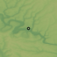 Shaded relief of the 50 km around Camenca, drawn from the GMTED2010 grid