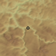 Shaded relief of the 52 km around Brijeg, drawn from the GMTED2010 grid