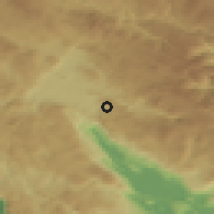 Shaded relief of the 52 km around Bršno, drawn from the GMTED2010 grid