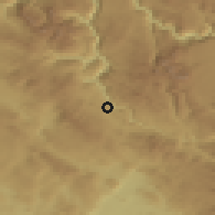 Shaded relief of the 52 km around Bukovac, drawn from the GMTED2010 grid
