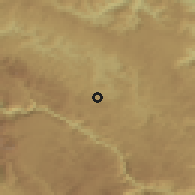 Shaded relief of the 52 km around Crnobori, drawn from the GMTED2010 grid