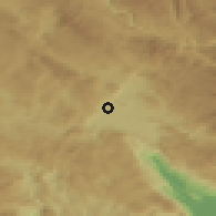 Shaded relief of the 52 km around Crnodoli, drawn from the GMTED2010 grid