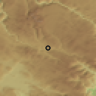 Shaded relief of the 52 km around Dobra Sela, drawn from the GMTED2010 grid