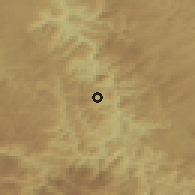 Shaded relief of the 52 km around Dobrinje, drawn from the GMTED2010 grid
