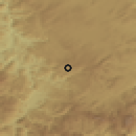 Shaded relief of the 52 km around Dobrodole, drawn from the GMTED2010 grid
