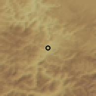 Shaded relief of the 52 km around Dolac, drawn from the GMTED2010 grid