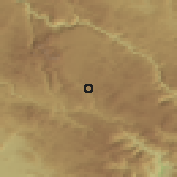 Shaded relief of the 52 km around Donja Bukovica, drawn from the GMTED2010 grid