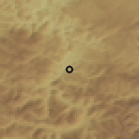 Shaded relief of the 52 km around Donja Ržanica, drawn from the GMTED2010 grid