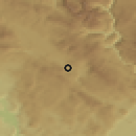 Shaded relief of the 52 km around Donje Čarađe, drawn from the GMTED2010 grid