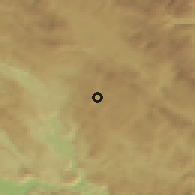 Shaded relief of the 52 km around Donje Crkvice, drawn from the GMTED2010 grid