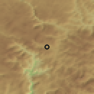 Shaded relief of the 52 km around Donje Lipovo, drawn from the GMTED2010 grid
