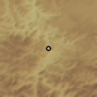 Shaded relief of the 52 km around Donje Zaostro, drawn from the GMTED2010 grid