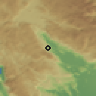Shaded relief of the 52 km around Do Pješivački, drawn from the GMTED2010 grid