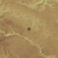 Shaded relief of the 52 km around Dragaši, drawn from the GMTED2010 grid