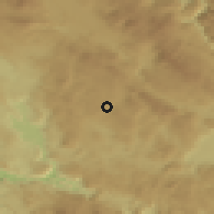 Shaded relief of the 52 km around Dubočke, drawn from the GMTED2010 grid