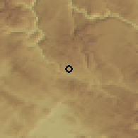Shaded relief of the 52 km around Dubrovsko, drawn from the GMTED2010 grid