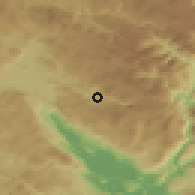 Shaded relief of the 52 km around Dučice, drawn from the GMTED2010 grid