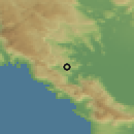 Shaded relief of the 53 km around Dupilo, drawn from the GMTED2010 grid