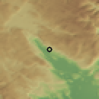 Shaded relief of the 52 km around Bare Šumanovića, drawn from the GMTED2010 grid