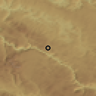 Shaded relief of the 52 km around Glibaći, drawn from the GMTED2010 grid