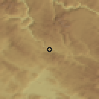 Shaded relief of the 52 km around Gornja Brezna, drawn from the GMTED2010 grid